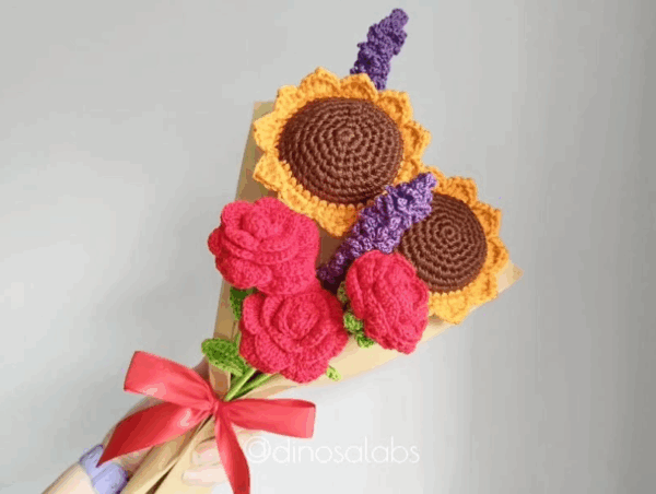 Ramo con girasoles (ejemplo de ramo)