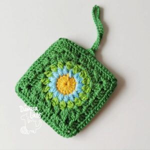 Funda crochet verde para airpods