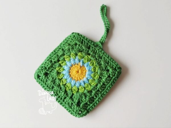 Funda crochet verde para airpods