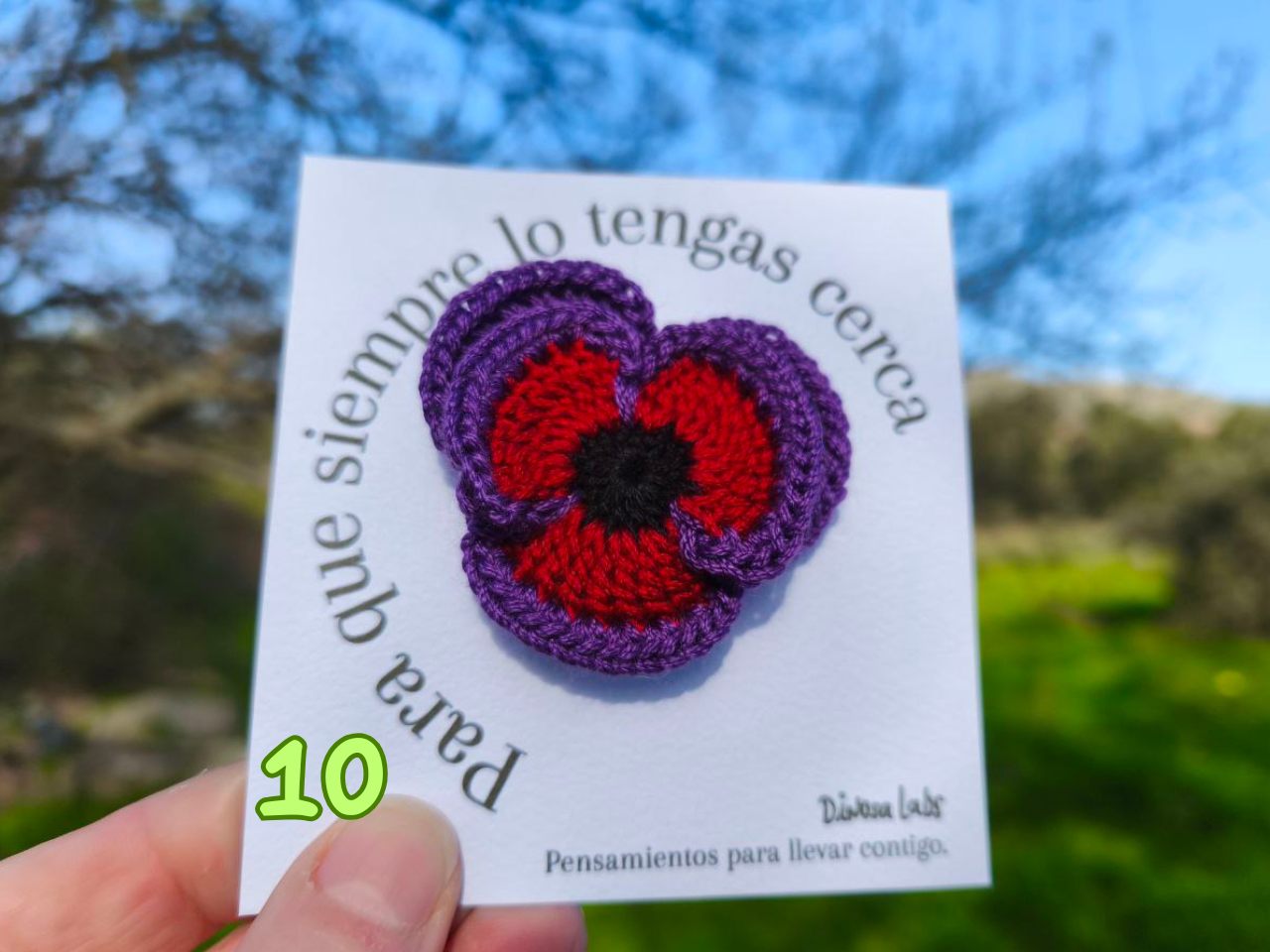 Pensamiento - Broche - Imagen 13