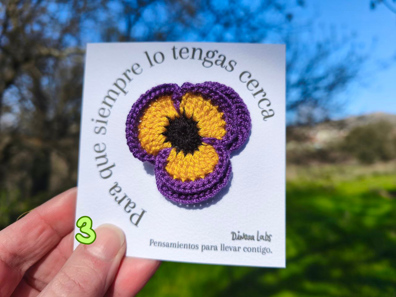 Pensamiento - Broche - Imagen 6