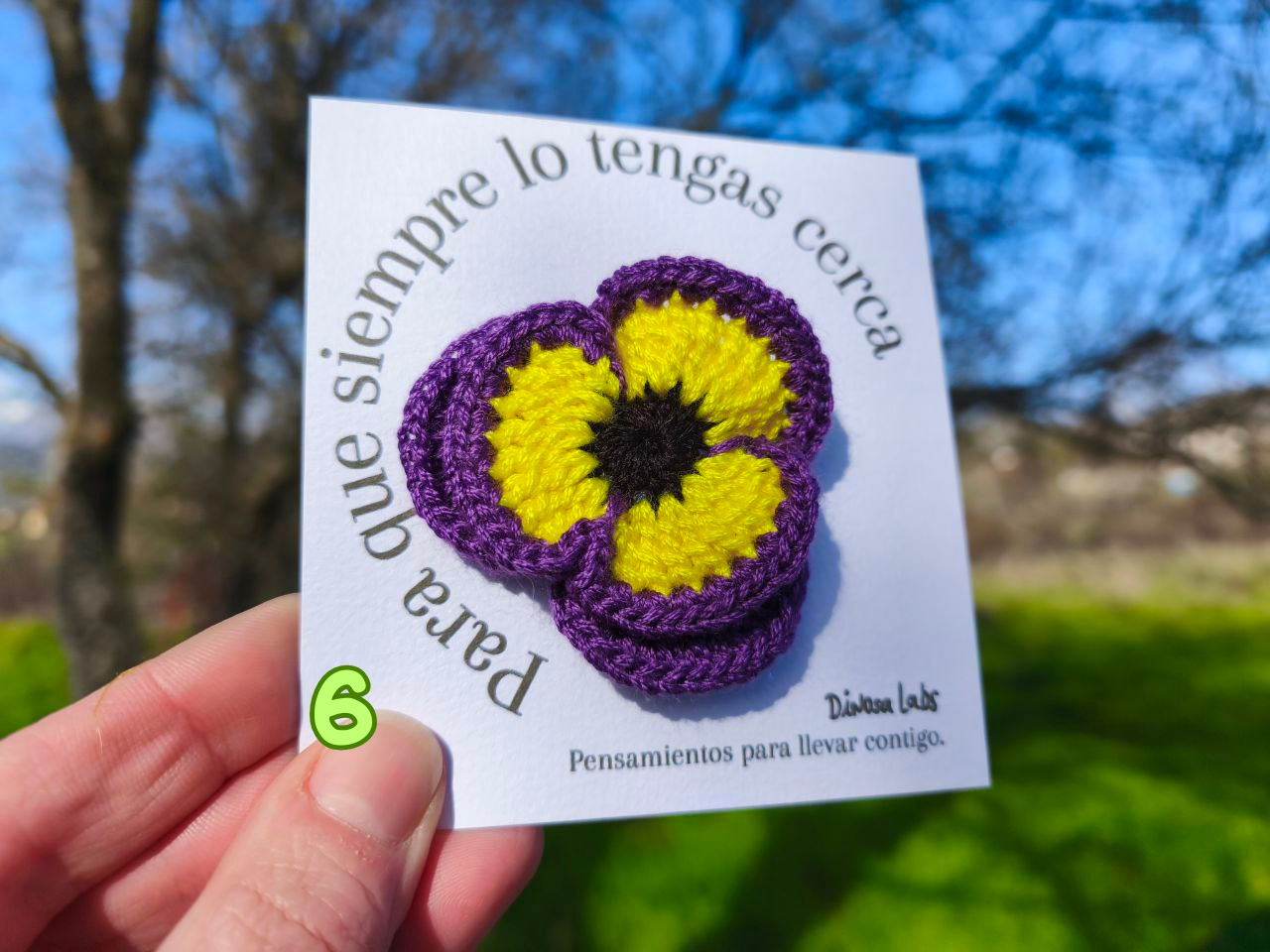 Pensamiento - Broche - Imagen 9