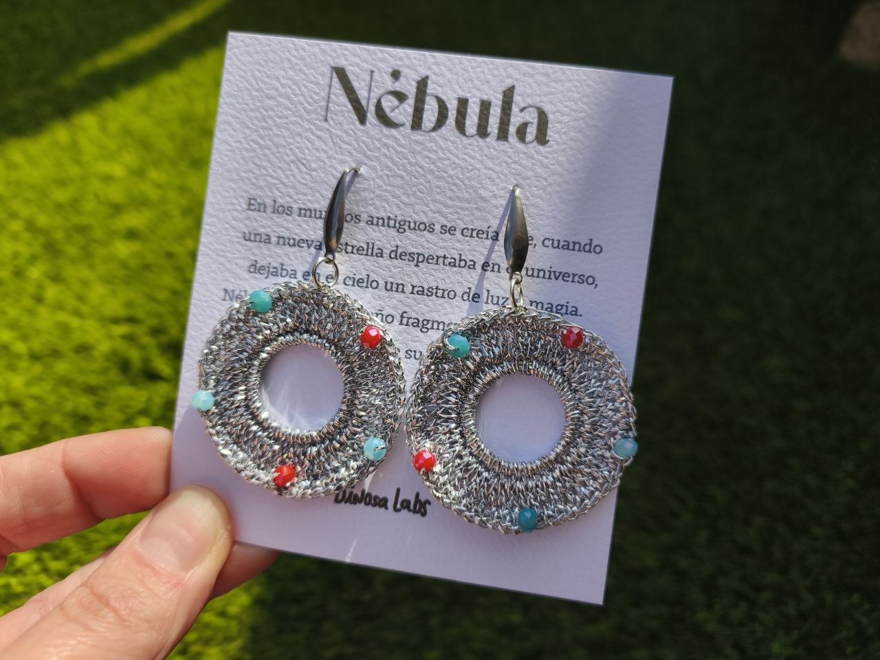 Nébula pendientes dinosa labs